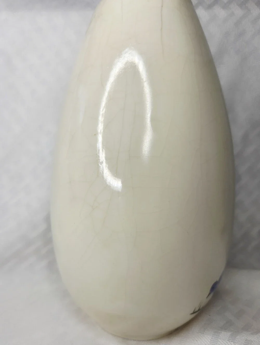 Vintage Holland Mold Hand Painted Kitty Cat Ceramic Vase Butterfly Bluebird